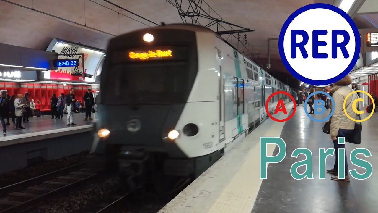 Rer A Rer B Rer C In Paris 2017 Youtube