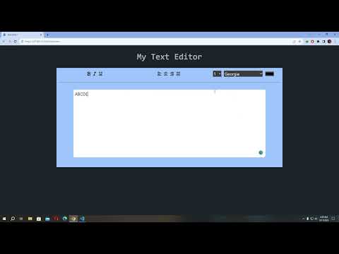 Responsive Text Editor Project | HTML, Tailwind CSS & Javascript