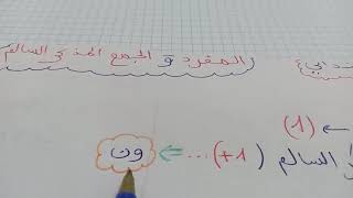 المفرد   و   الجمع  المذكر  السالم  للسنة  3  ابتدائي
