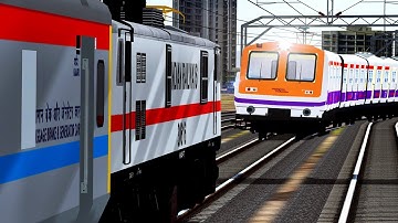 two trains on same track major accident in indian train simulator