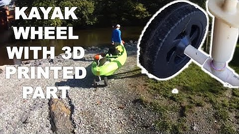 3D Printed add-on to Kayak Cart Assembly for my lifetime manta tandem kayak