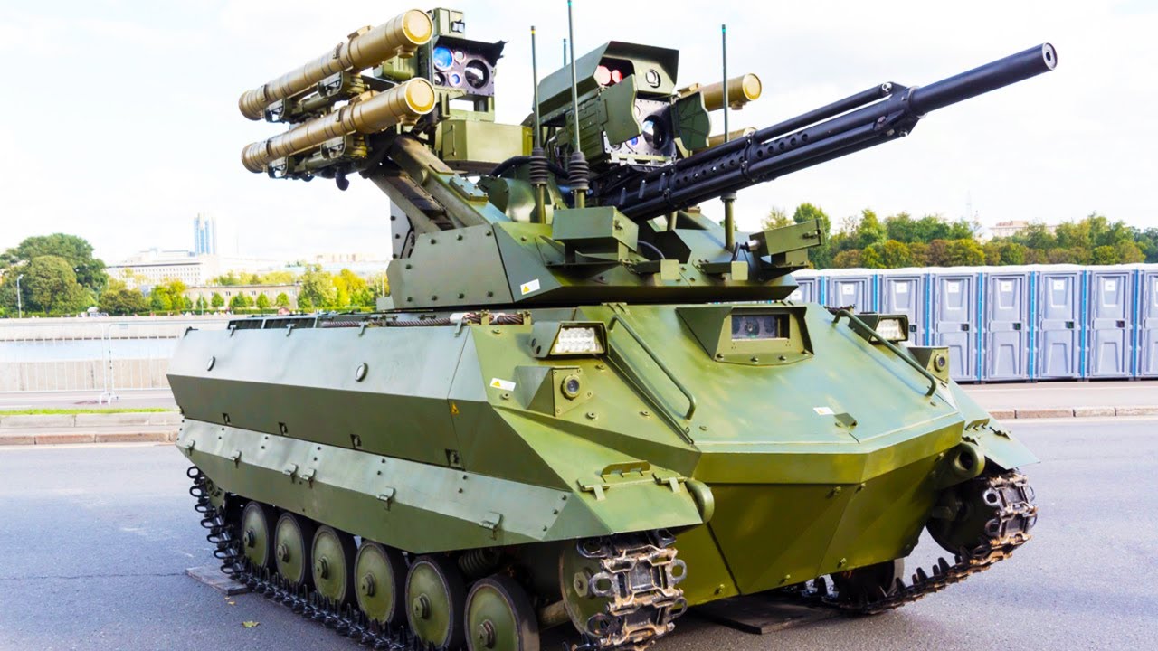 Russian Military Robot Upgraded|Uran 9 Robot Tank - YouTube