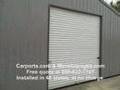 Metal Garage - Grey in color Metal Garage - Grey in color