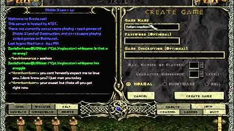 Diablo II: How to gain access to open battle.net