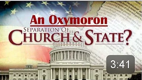 Separation Of Church & State is an OXYMORON