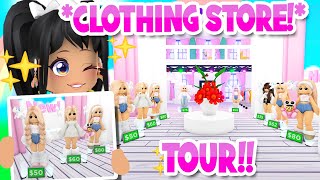 NEW Adopt Me *CLOTHING STORE* FULL TOUR in Adopt Me! (roblox)