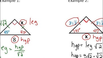 Pythagorean Theorem and Special Right Triangles