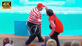 Tom o mímico foi hilário neste show 😮😲😂🤣 #tomthemime #seaworldmime #seaworldorlando