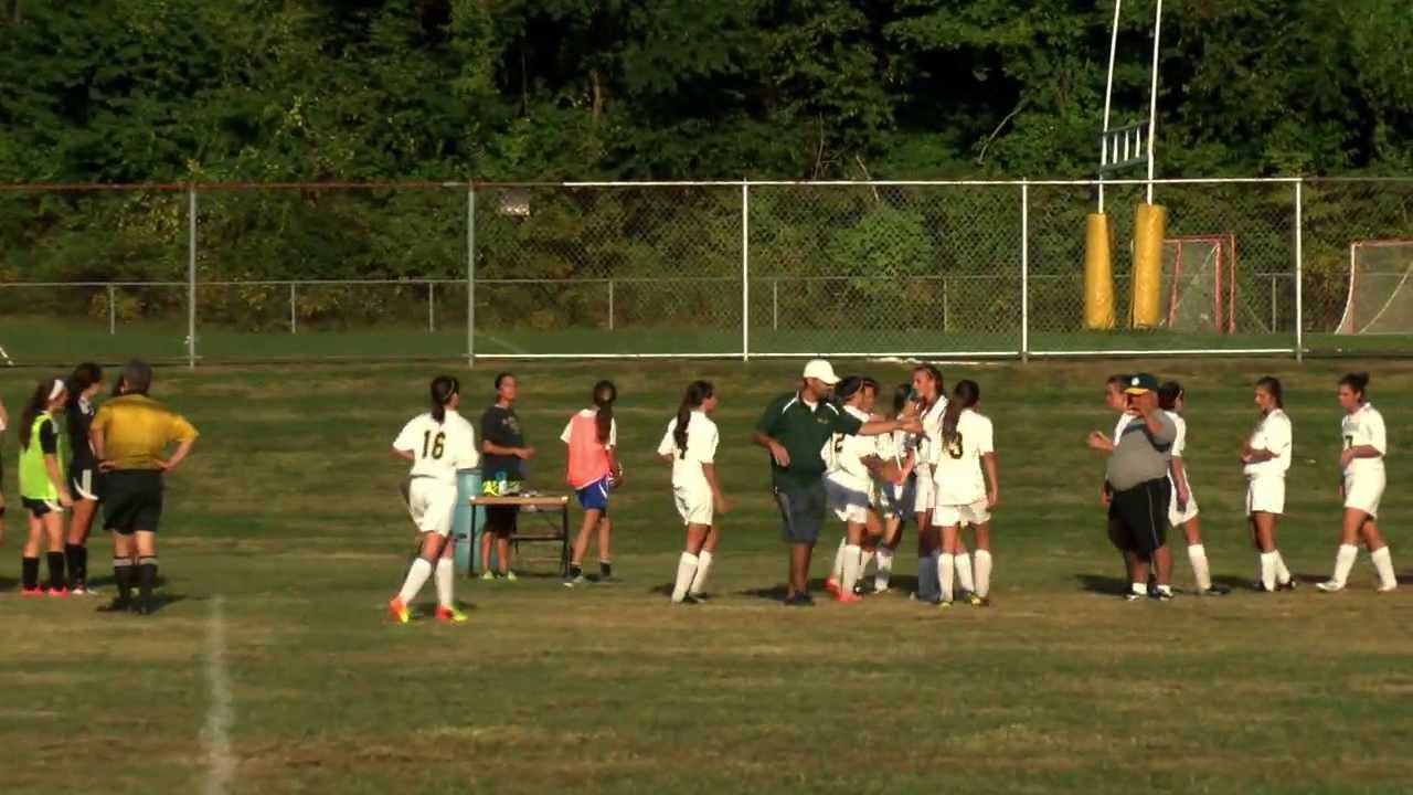 Holy Cross vs. Woodland Girls Soccer 2013 - YouTube