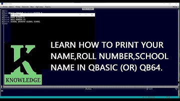 LEARN HOW TO Write program in QBASIC/QB64 to print your name, roll N0 ,school using INPUT statement.
