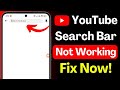 YouTube Search Bar Not Working 😱 | YouTube Not Loading | YouTube App Problem 2026