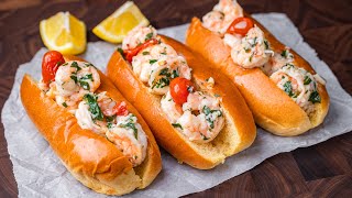 These Shrimp Scampi Rolls are Better and Cheaper than Lobster Rolls and I can't stop eating them