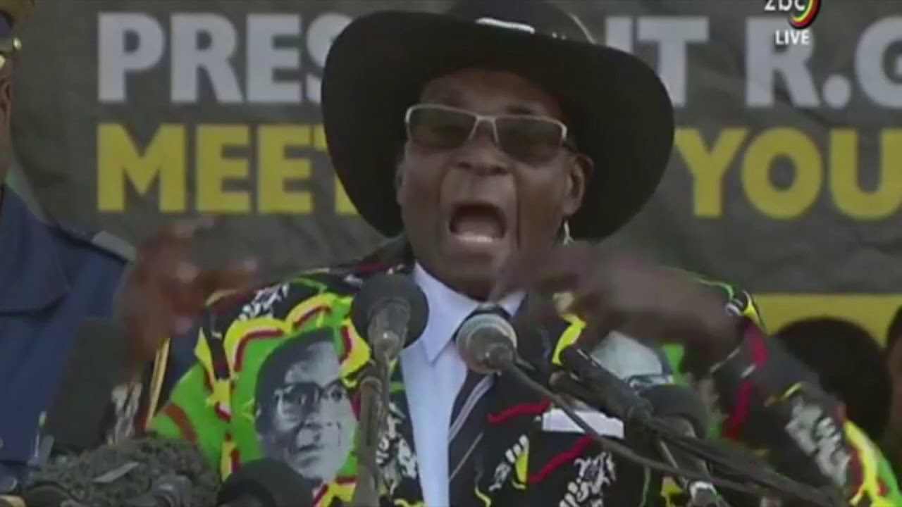 President Mugabe explains Mnangagwa's health - 'don't eat meat anymore'