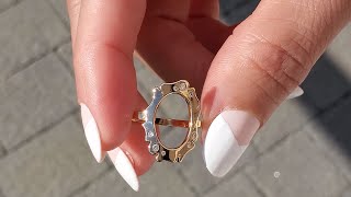 Vesta Open Ring Sparkling In The Sun