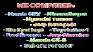 2016 Honda CR-V vs. Nissan Rogue - Toyota Rav4 XLE - Kia Sportage - Ford Escape - CX-5 review