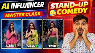Ai stand up comedy video kaise banaye | How to Make Ai Stand up Comedy Video | Ai influencer video |