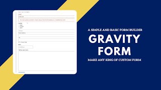 Create Simple form with gravity form