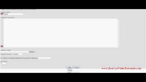 How to Add Categories to Zen Cart