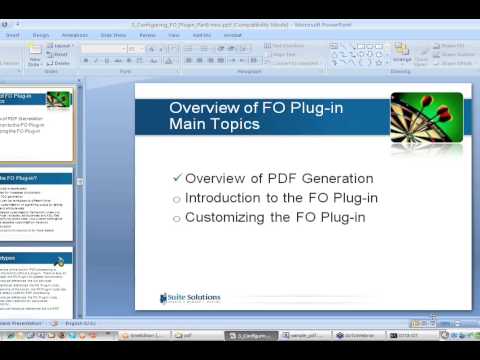 Understanding and Configuring the FO Plug in for Generating PDF Files Part I (Beginner Level)