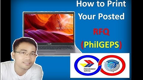 How to Print your Posted RFQ l Radz Tutorial Vlogs
