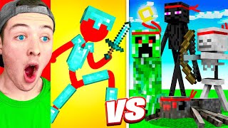 Reacting to a BRAND NEW Minecraft vs Animation (MONSTER SCHOOL?)