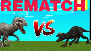 Indominus Rex vs Indoraptor [REMATCH] MINECRAFT PE VIDEO  screenshot 4