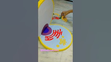 Animal Cells Model (3D) || Model Making, Using Thermacol and Paper || How to Funda || Still Model