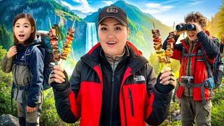 24 HOURS 🌋WE LIVED IN THE MOUNTAINS😱IT WAS A WONDERFUL VACATION🙂‍↔️@aruna_n_m @danko_n_m ​@Ayauly...