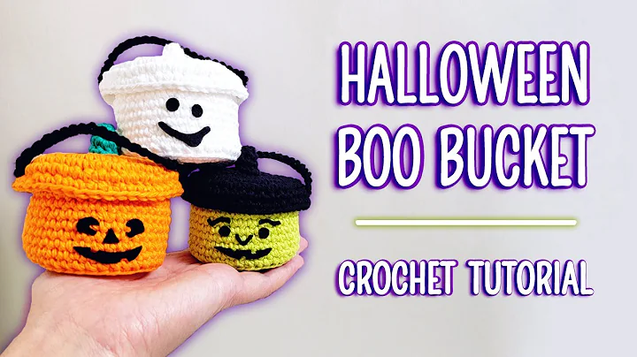 Spooky Crochet Tutorial for Halloween Boo Bucket