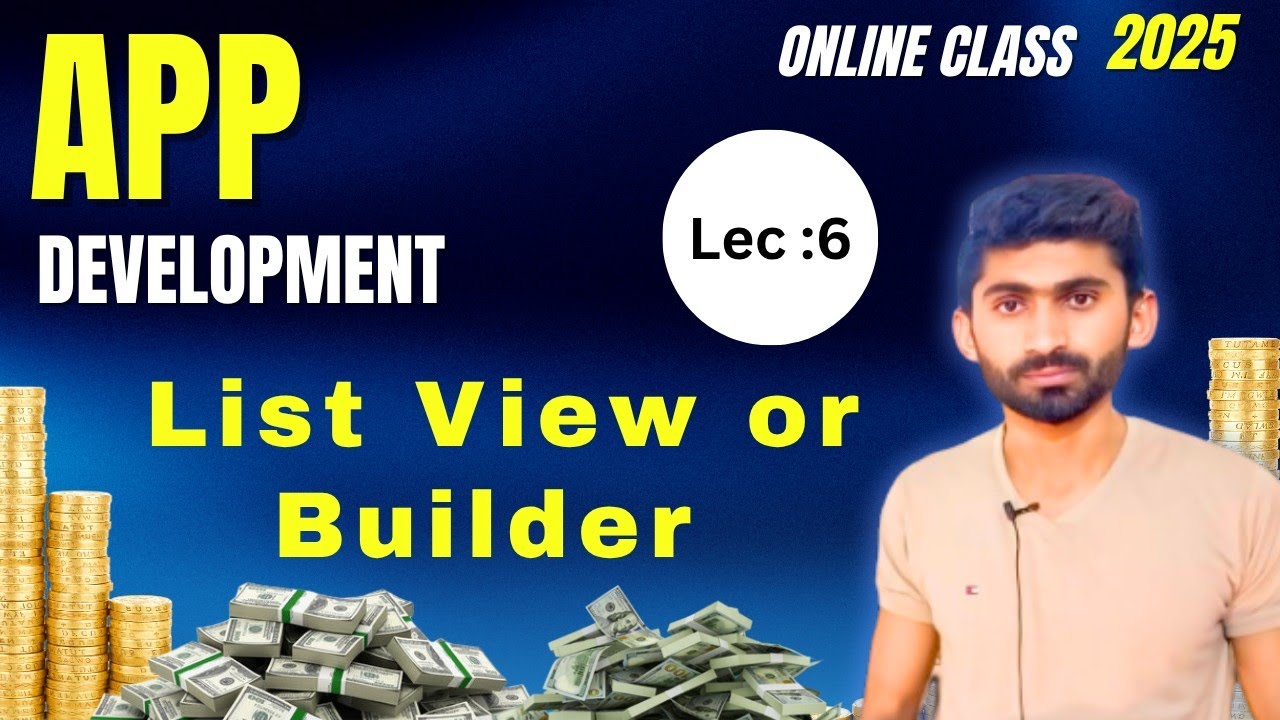ListView In Flutter | ListView Builder | Dart | App development Part 1 ...
