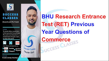 BHU Research Entrance Test (RET) Previous Year Questions of Commerce | Gaurav Soin