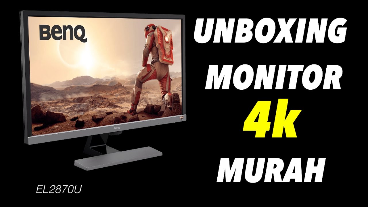 Unboxing monitor benQ EL2870u for Ps4 pro - YouTube