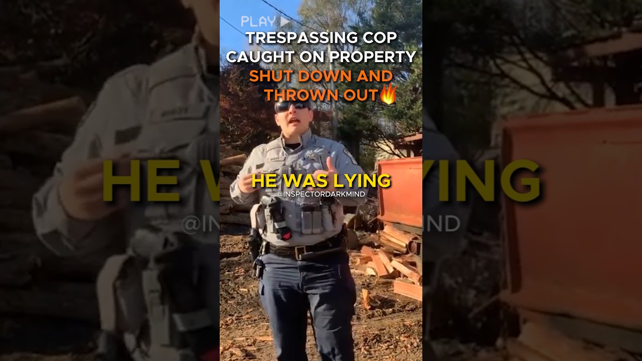 Lying Cop With No Warrant Trespassed On Private Property, Owned, Schooled and Dismissed by Owner!