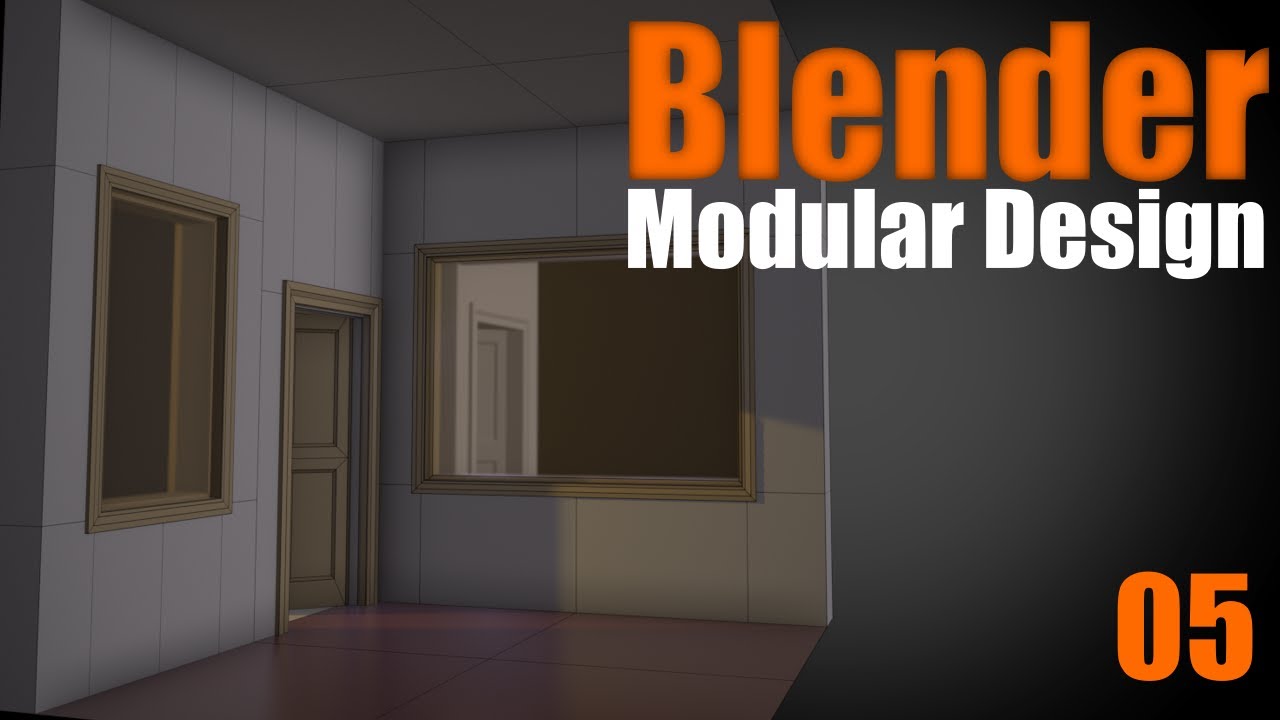 Blender Modular Design - 05 Interior Windows - YouTube