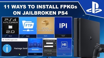 11 Methods To Install FPKGs On Jailbroken PS4 | No USB Drive, No External HDD
