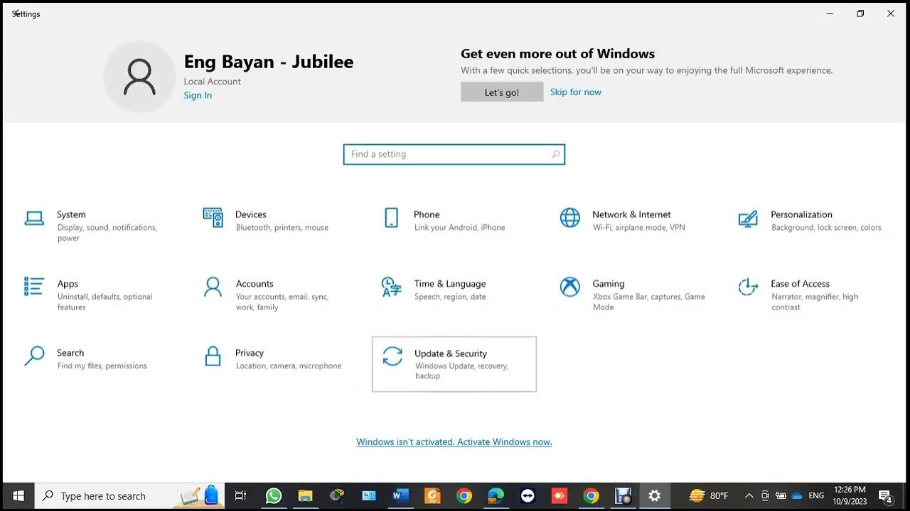 Windows update YouTube