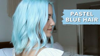 Dyeing my hair Pastel Blue!