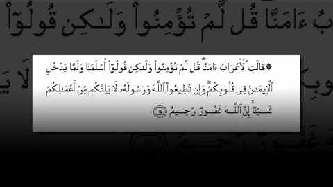 آواخر سورة الحجرات ~ ماهر المعيقلي