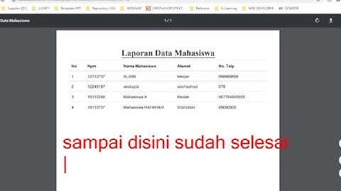 Cara Mudah Export Data Dari Database Ke PDF dengan CodeIgniter #Part 2