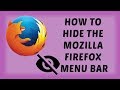 How To Hide The Mozilla Firefox Menu Bar | Firefox Easy Tutorials In Hindi | DR technology