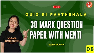 30 Mark Question Paper with Menti - 06 | Quiz ki Paathshala 📚 Class 6 Maths | V Mathemagicians