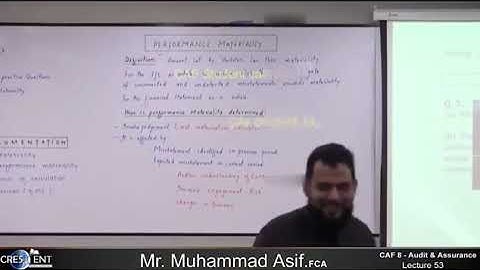 CAF 08 | AUDIT | LECTURE # 53 |BY SIR ASIF | SEPTEMBER 2024 ATTEMPT