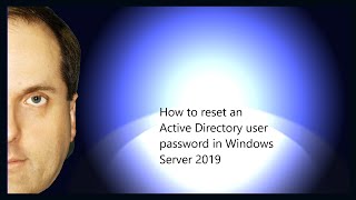 how to reset an active directory user password in windows server 2019