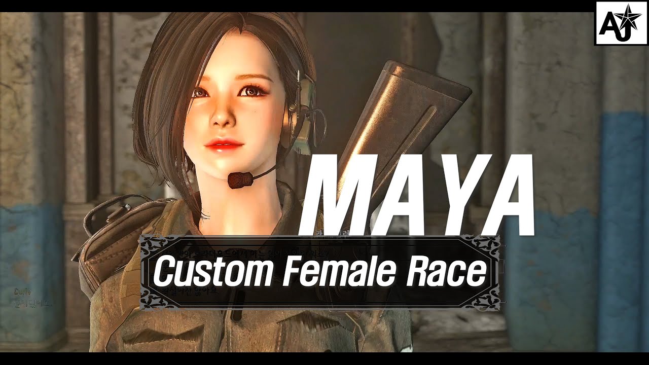 FALLOUT4 MOD I Maya Custom Female Race - YouTube