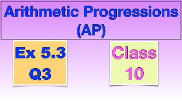 Ex 5.3 Q3 Arithmetic Progressions Ch 5 Class 10 NCERT CBSE PSEB Maths