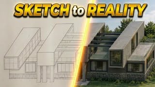 How to draw an architectural perspective #howtodraw #drawingprocess #architecture #drawing #sketch 