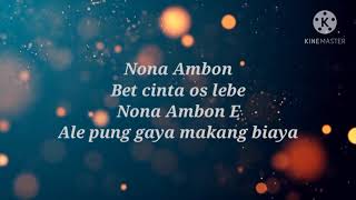 Nona Ambon - JP (Lirik)