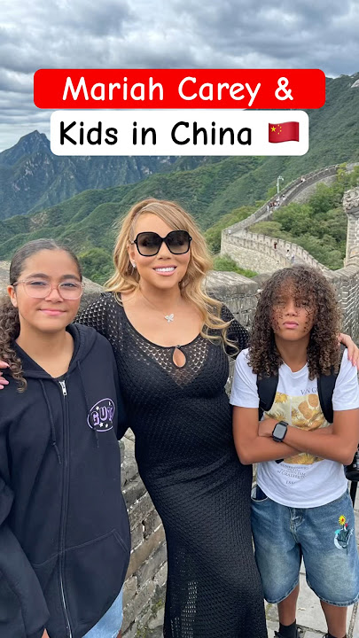 Mariah Carey & Her Kids IN CHINA 🇨🇳💫 #mariahcarey #china #youtubeshorts #travel