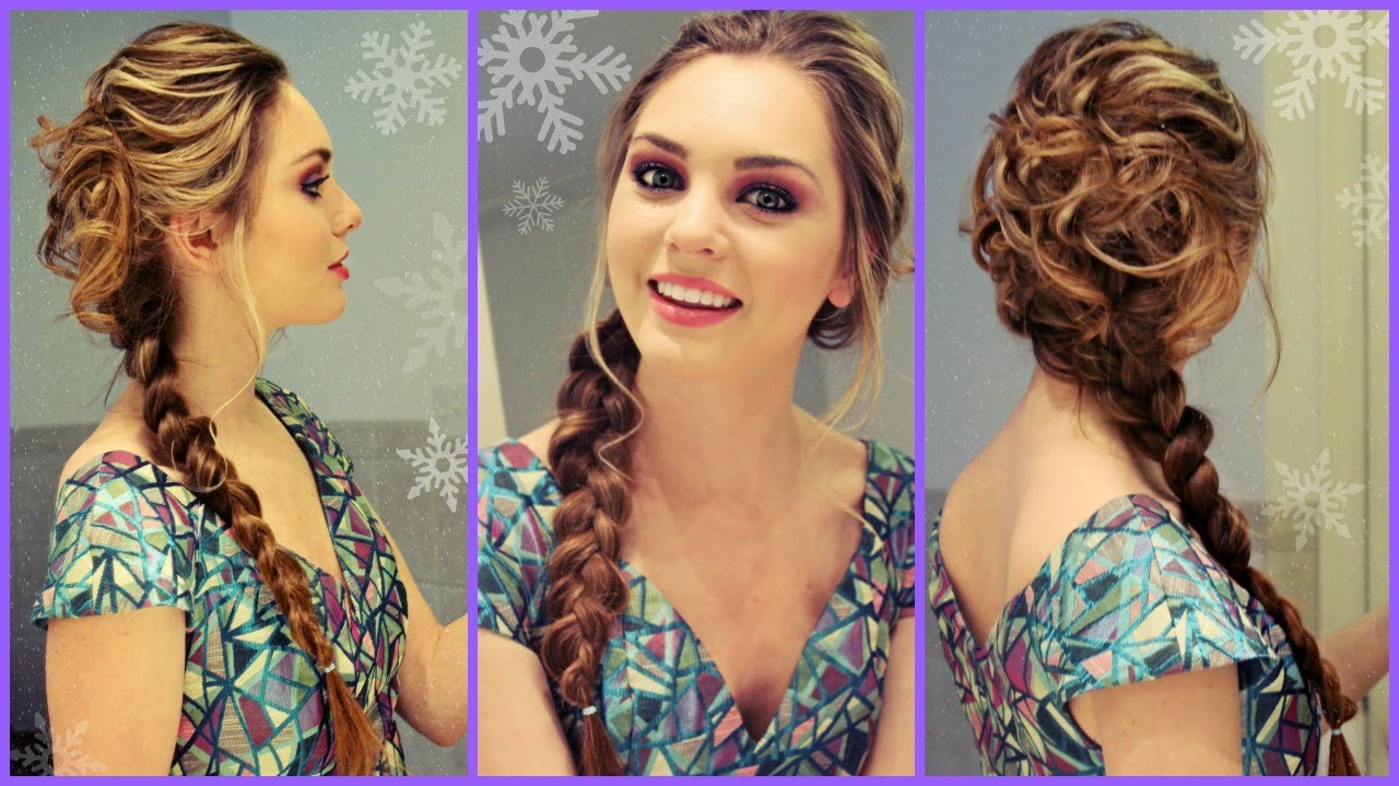 Elsa From Frozen Inspired Hair Makeup Dress Get Ready With Me