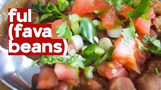 How to make ful (fava beans) - easy vegan recipe